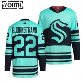 Seattle Kraken Trikot Oliver Bjorkstrand 22 Adidas 2022-23 Eisblau Reverse Retro 2.0 Authentic - Kinder